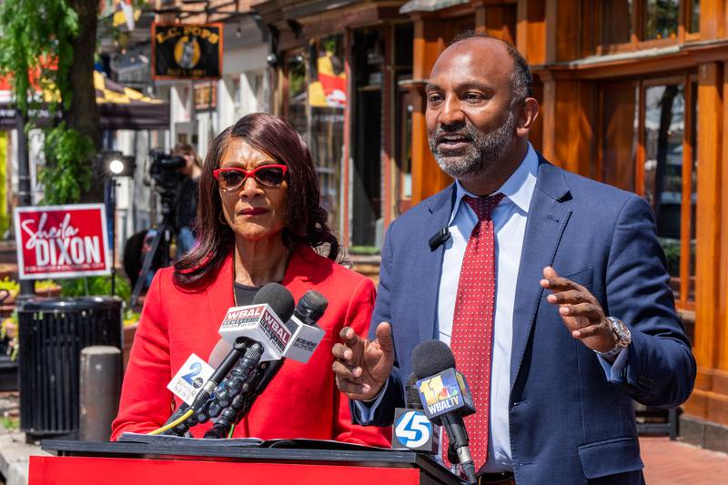 Thiru Vignarajah announces that he’s dropping out of the Baltimore mayoral race and endorsing Sheila Dixon on May 1, 2024.