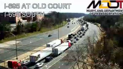 Drivers should expect delays as I-695 median work begins 