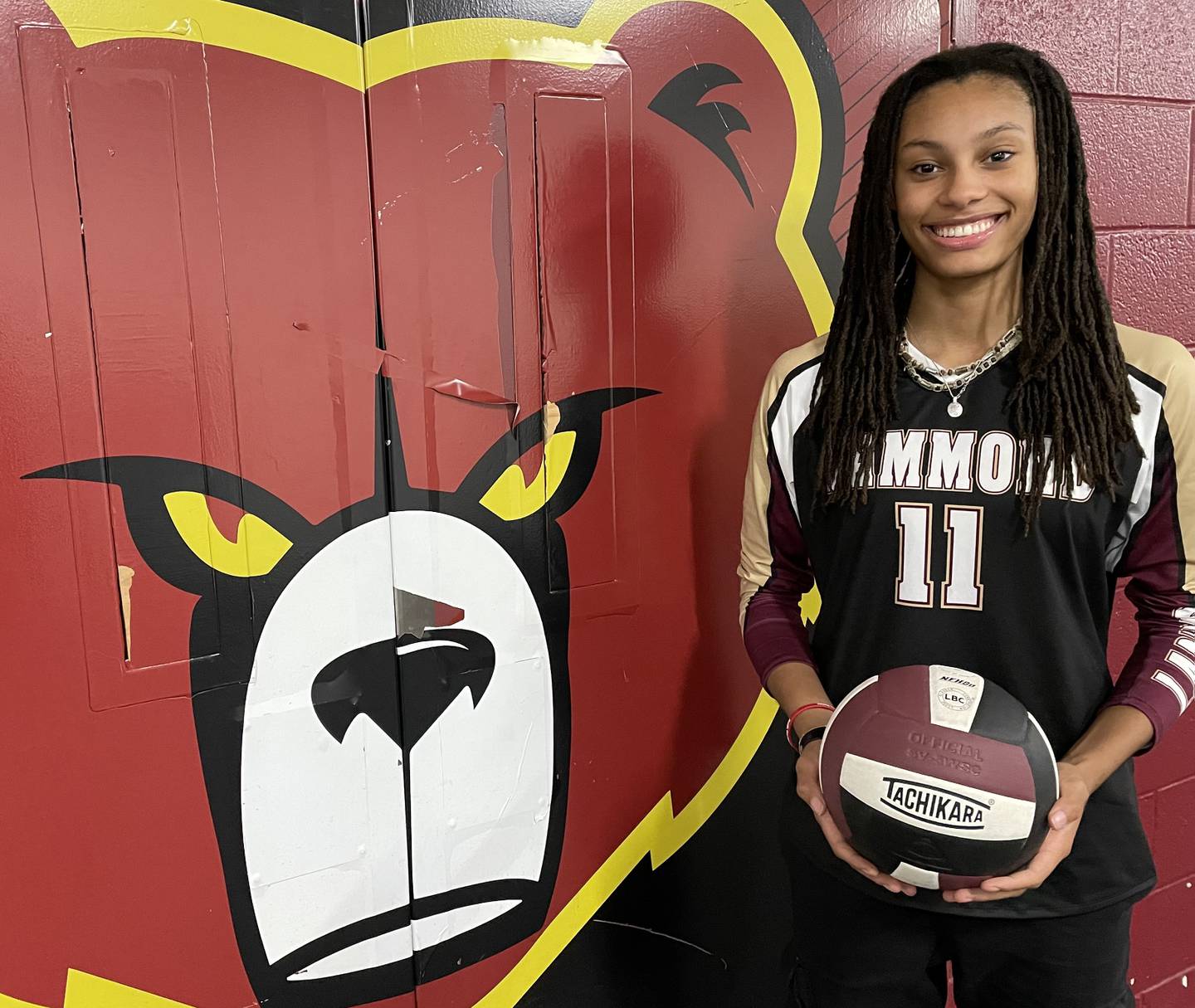 Hammond outside hitter Safi Hampton has emerged as one of the top high school volleyball players in the Baltimore area and has twice been an All-Howard County first team selection. She has committed to play for North Carolina and hopes to play professionally in Europe after her college career ends.