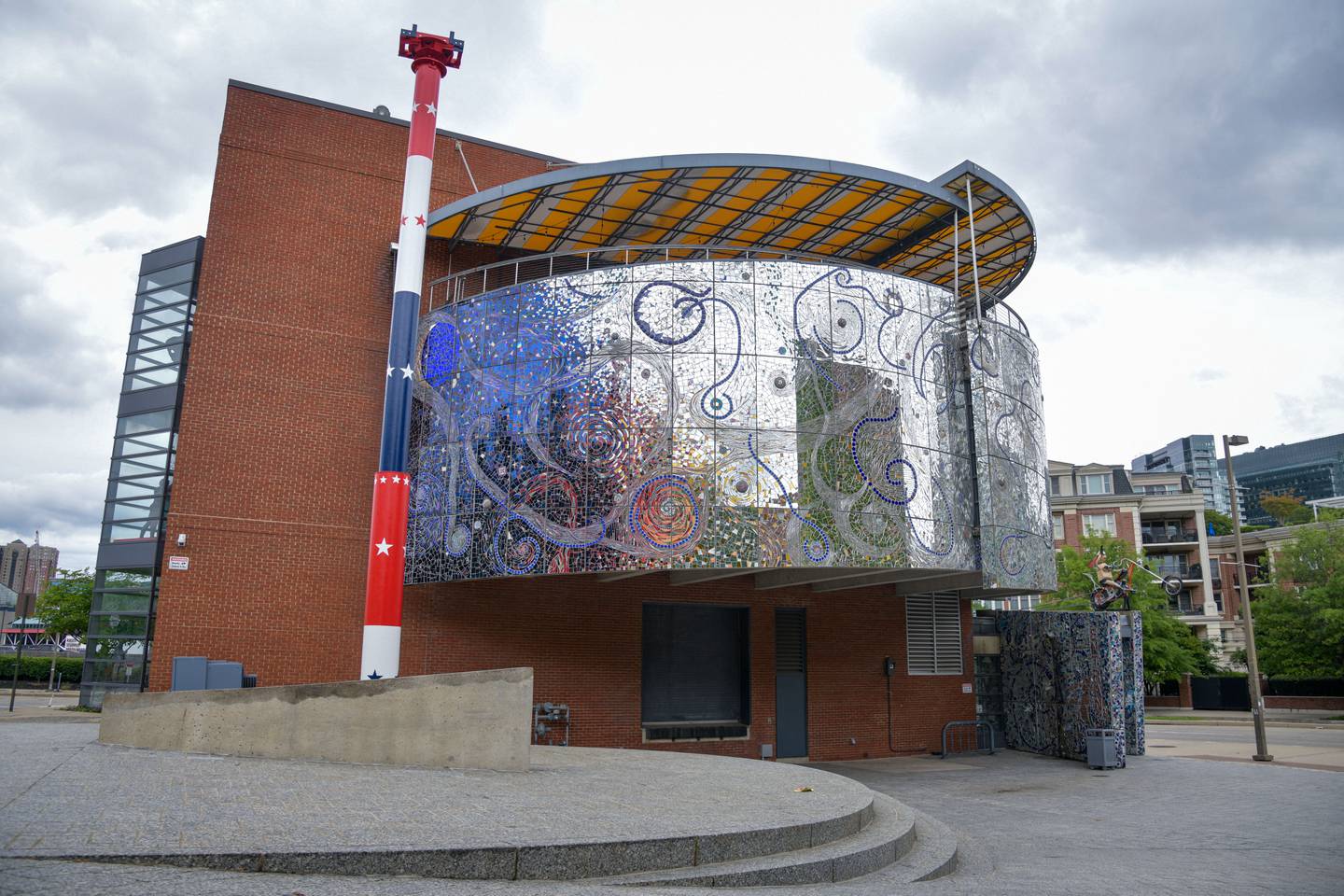 The exterior of the American Visionary Art Museum (AVAM) in South Baltimore.
