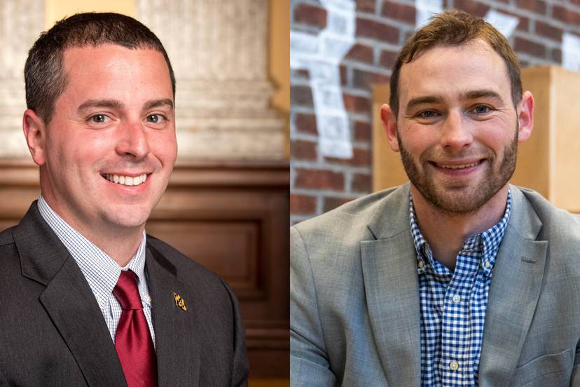 Councilman Eric Costello and Zac Blanchard, both running for City Council District 11