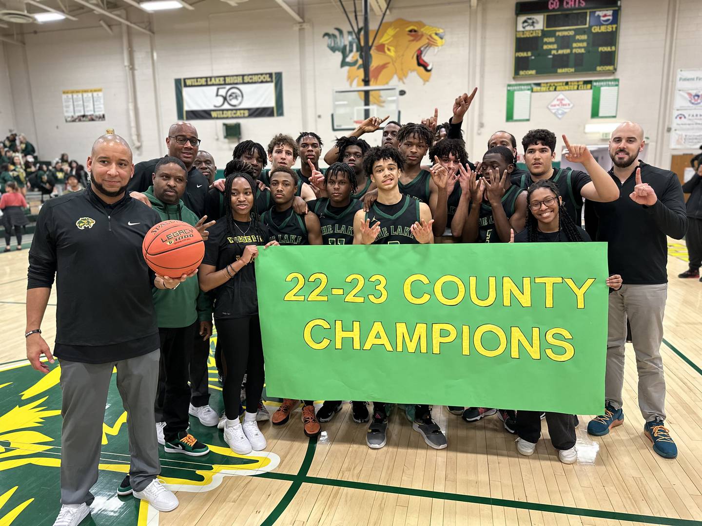 For the first time in four decades, Wilde Lake's boys basketball team are Howard County champions. The Wildecats secured the crown with a 65-55 victory over Glenelg in Columbia Thursday evening.