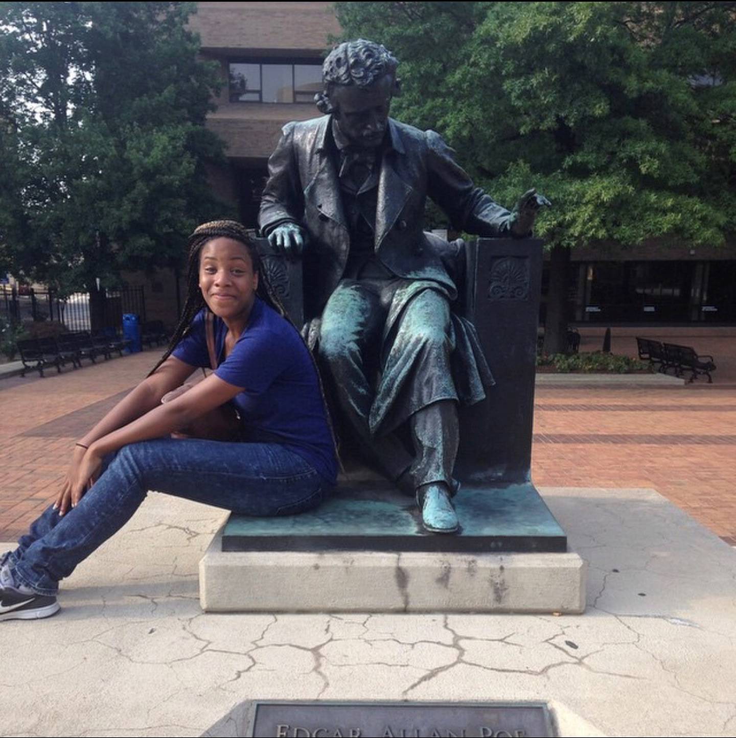 One of reporter Jasmine Vaughn-Hall's favorite parts about being back in Baltimore is the random Edgar Allan Poe things she runs into on any given day.
