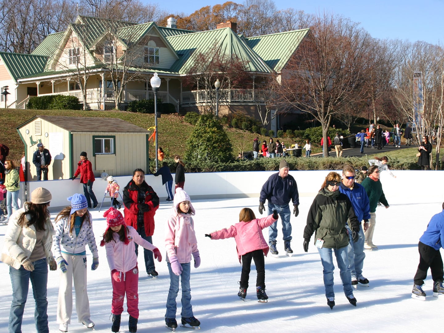 The rink at Quiet Waters Park is the only public ice skating spot in Annapolis.