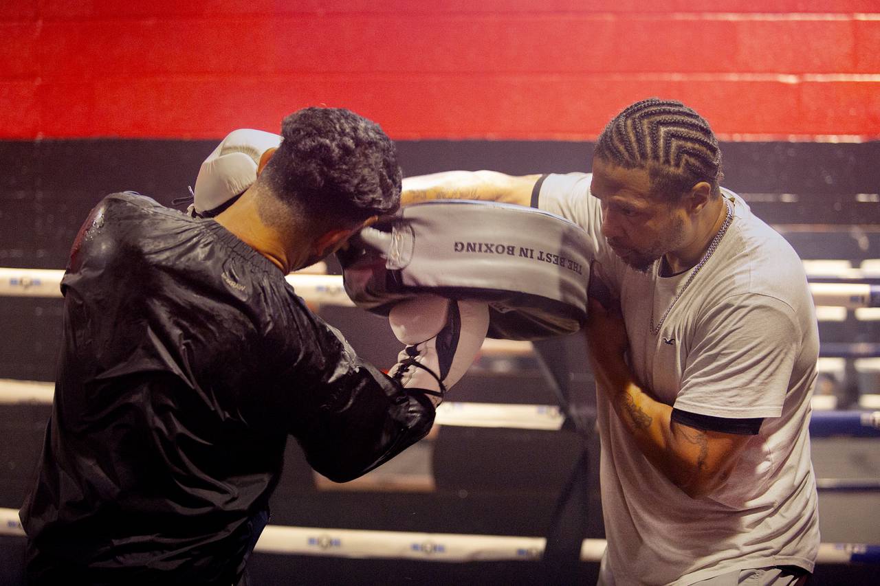 Rafiullah Yari, a 27-year-old Afghan refuge works out at the Upton Boxing gym where he has trained under the renown coaching team of Calvin Ford.