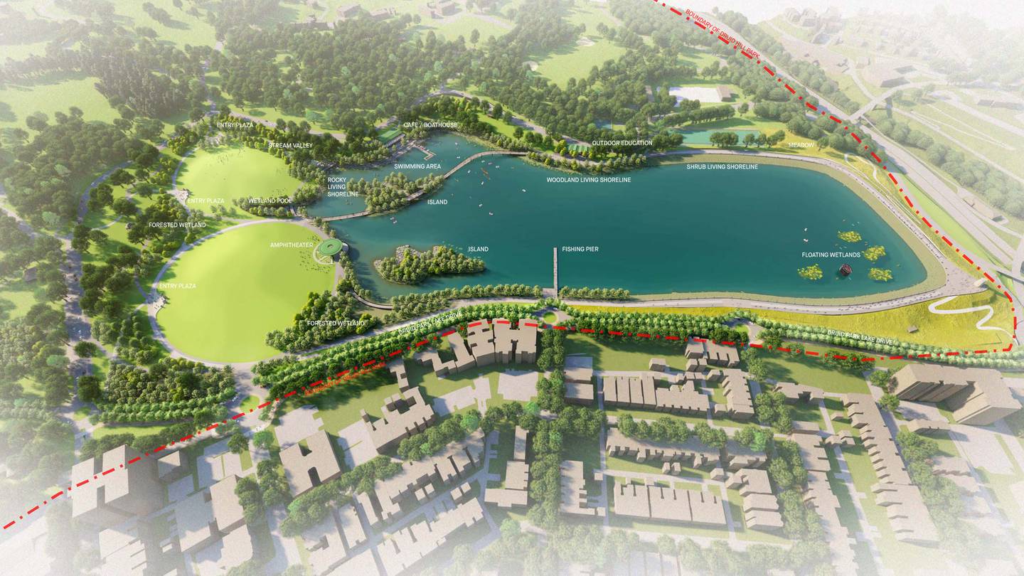 The Druid Lake Vision Plan includes new amenities which compliment recreational water access.