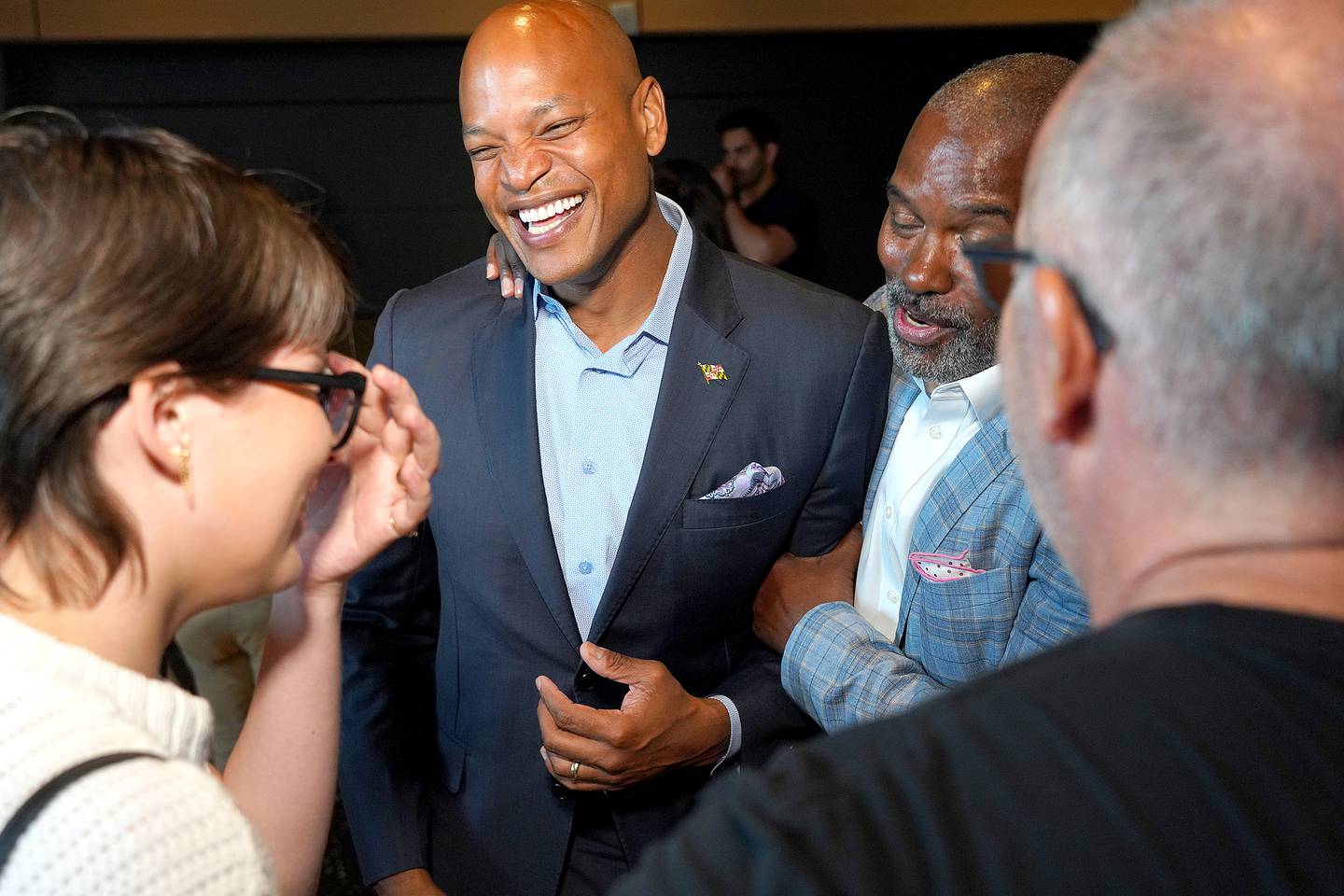 Democratic candidate for Maryland Governor Wes Moore and running mate for Lt Governor, Aruna Miller, held  fundraiser at Reginald F. Lewis Museum