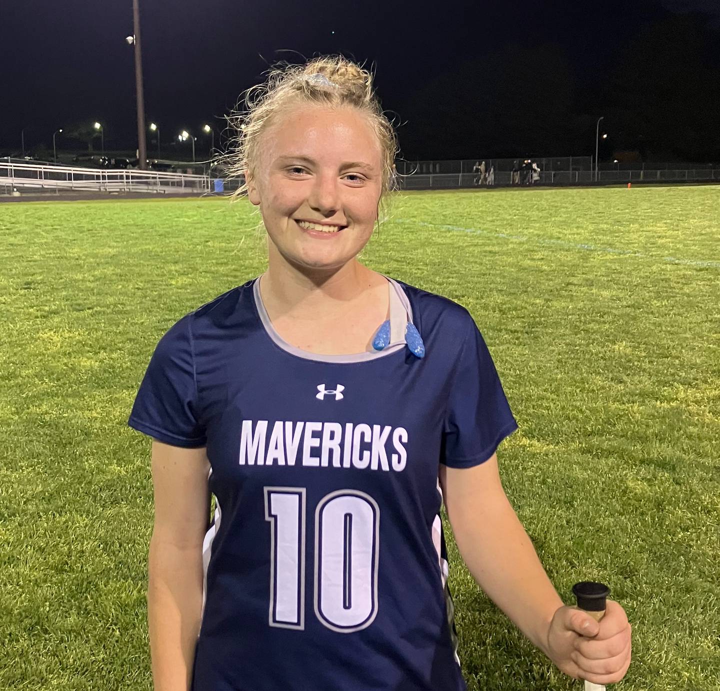 Emma Penczek helped Manchester Valley's girls lacrosse team clinched the Carroll County Athletic League title Wednesday evening. The sophomore midfielder finished with seven goals and two assists as the undefeated and No. 6 Mavericks defeated Westminster, 17-4.