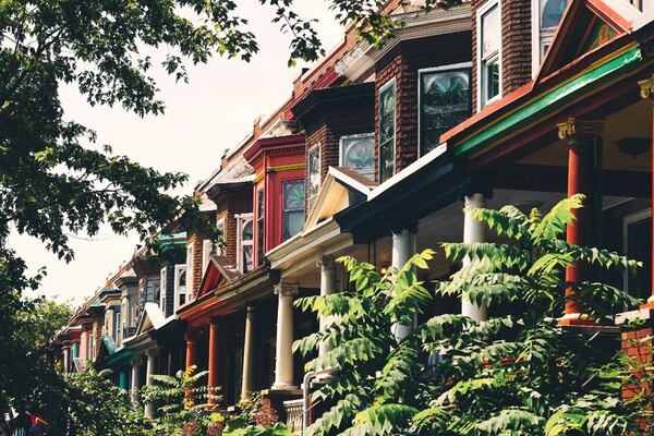 colorful row-homes