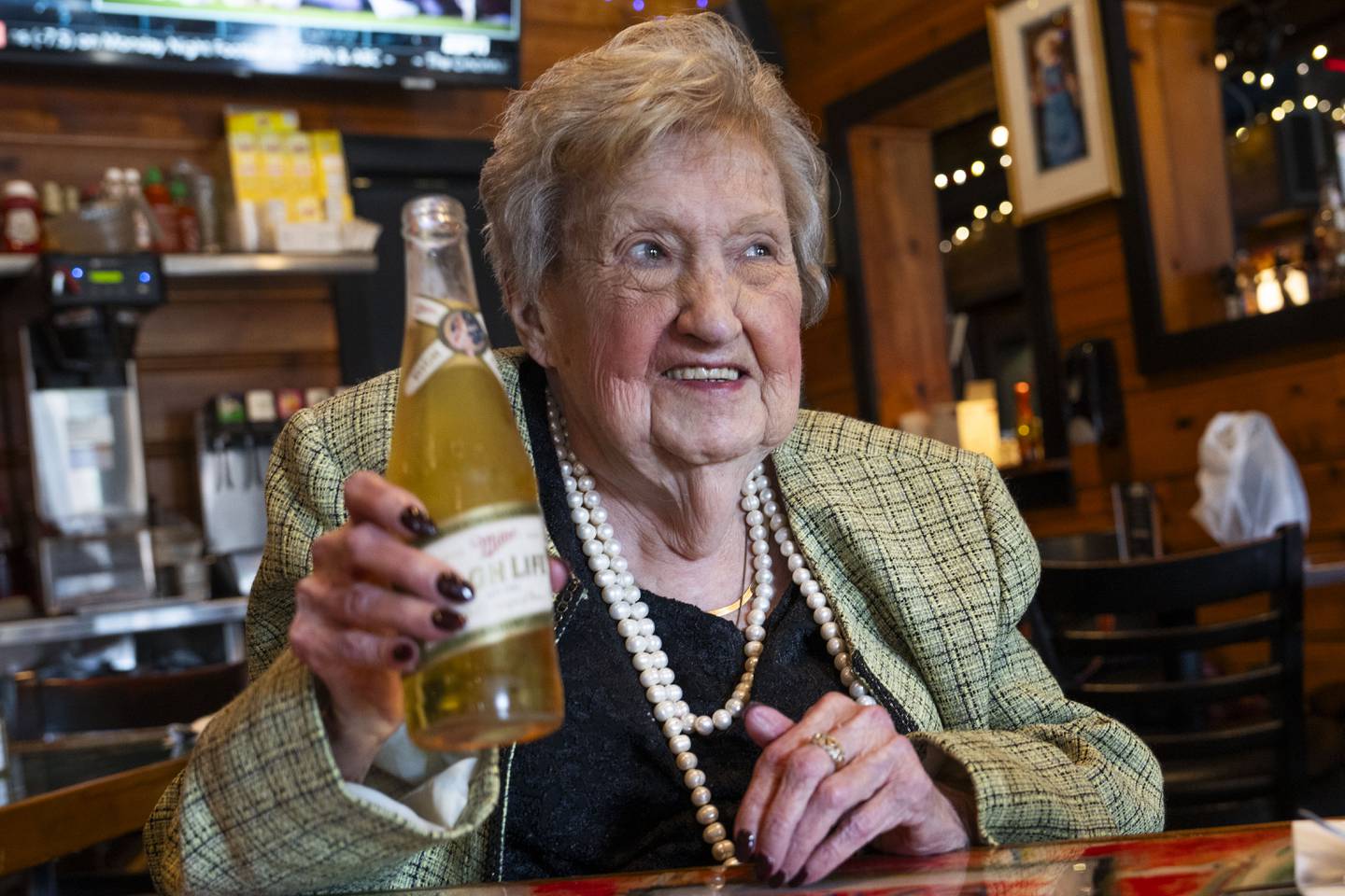Peggy Bailey is a self-proclaimed Miller girl; when asked what her favorite beer is she responds with Miller High Life.