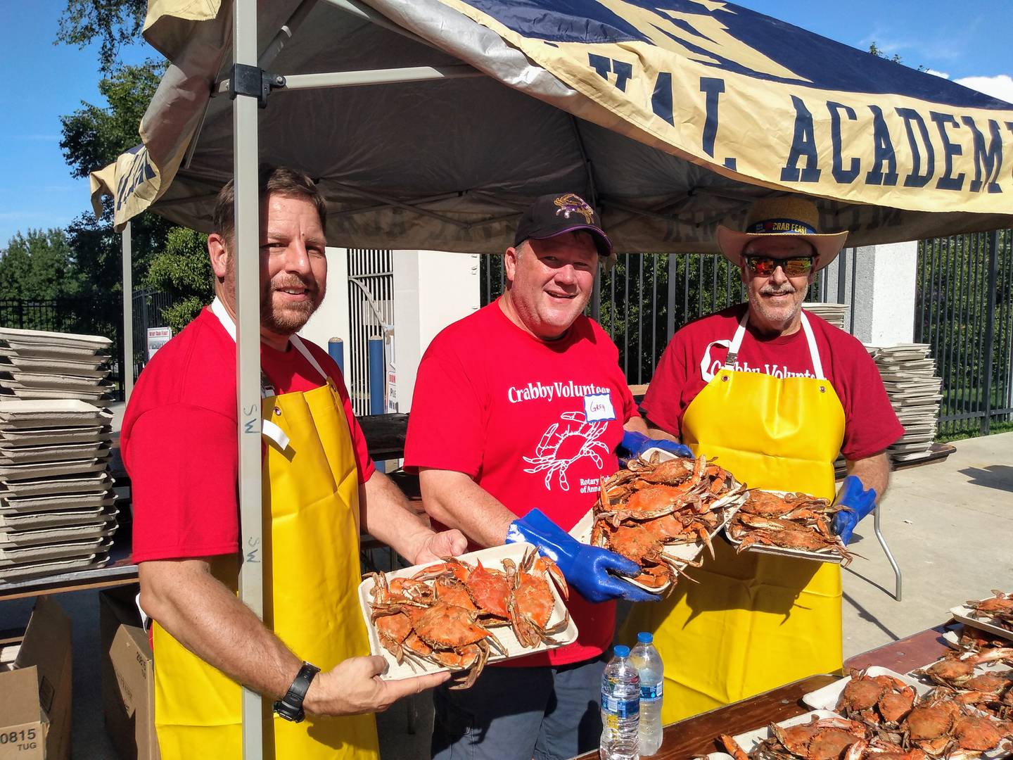 Annapolis Rotary Club volunteers run the annual crab feast each year, an event billed as the largest in the world.