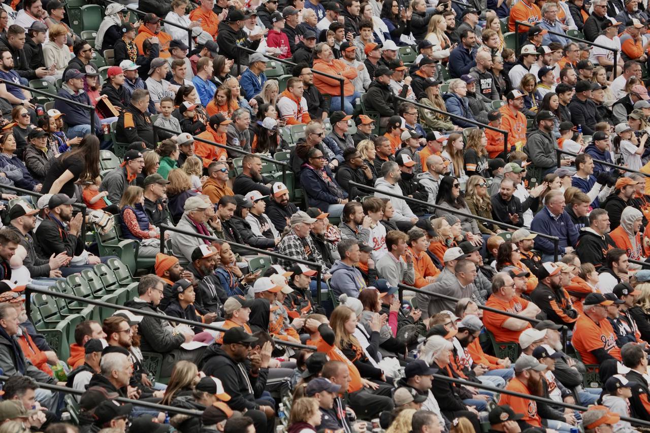 Scenes from the Orioles home opener at Camden Yards on April 7, 2023.