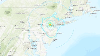 4.8 magnitude earthquake in New Jersey sends tremors through Maryland