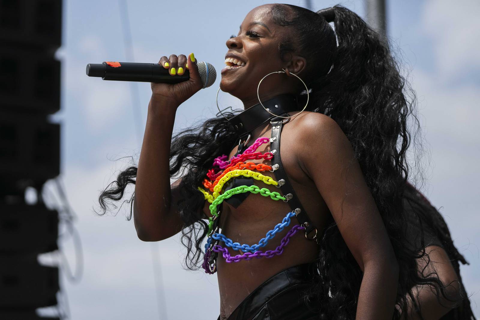 RyeRye performs at AFRAM Juneteenth Festival on June 17, 2023 at Druid Hill Park. This is the first official Baltimore Club Music Day.