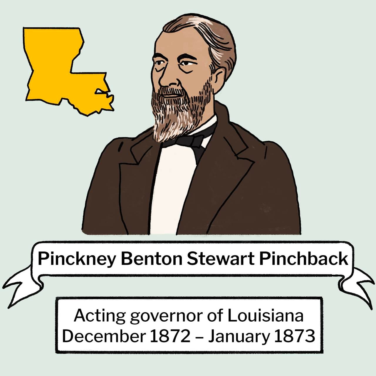 Pinckney Benton Stewart Pinchback, Acting governor of Louisiana, December 1872 – January 1873