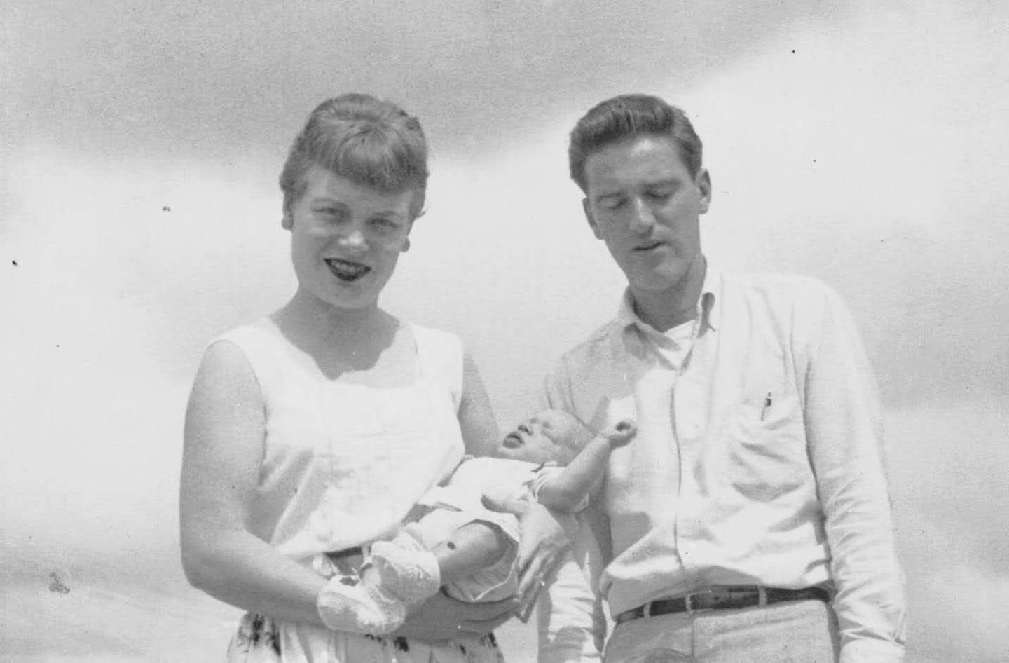 My mother and father with me as a baby. Despite what he sometimes said, he was not descended from a Cherokee woman.