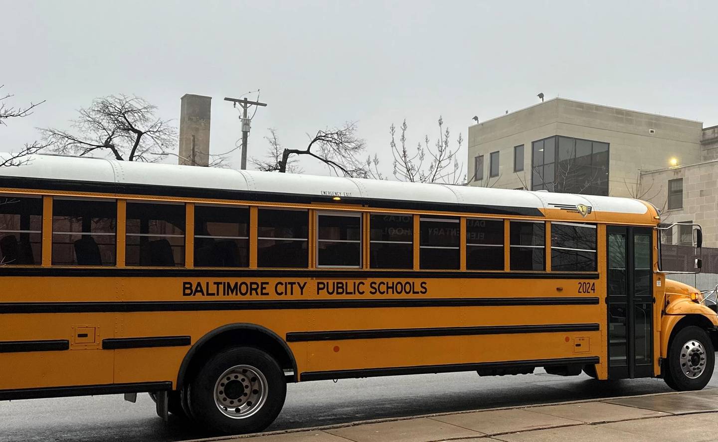 Baltimore City Public Schools bus.