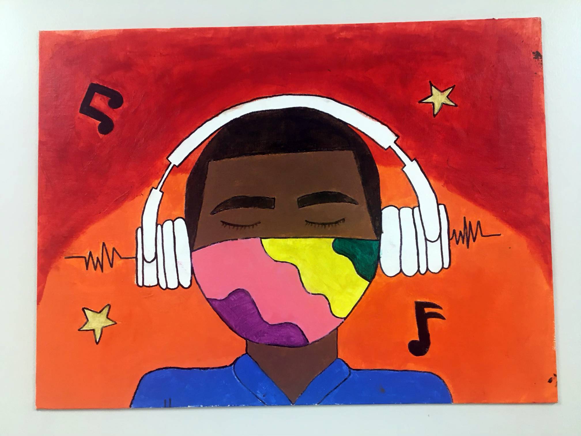 A painting by Marquis Myers, 17.