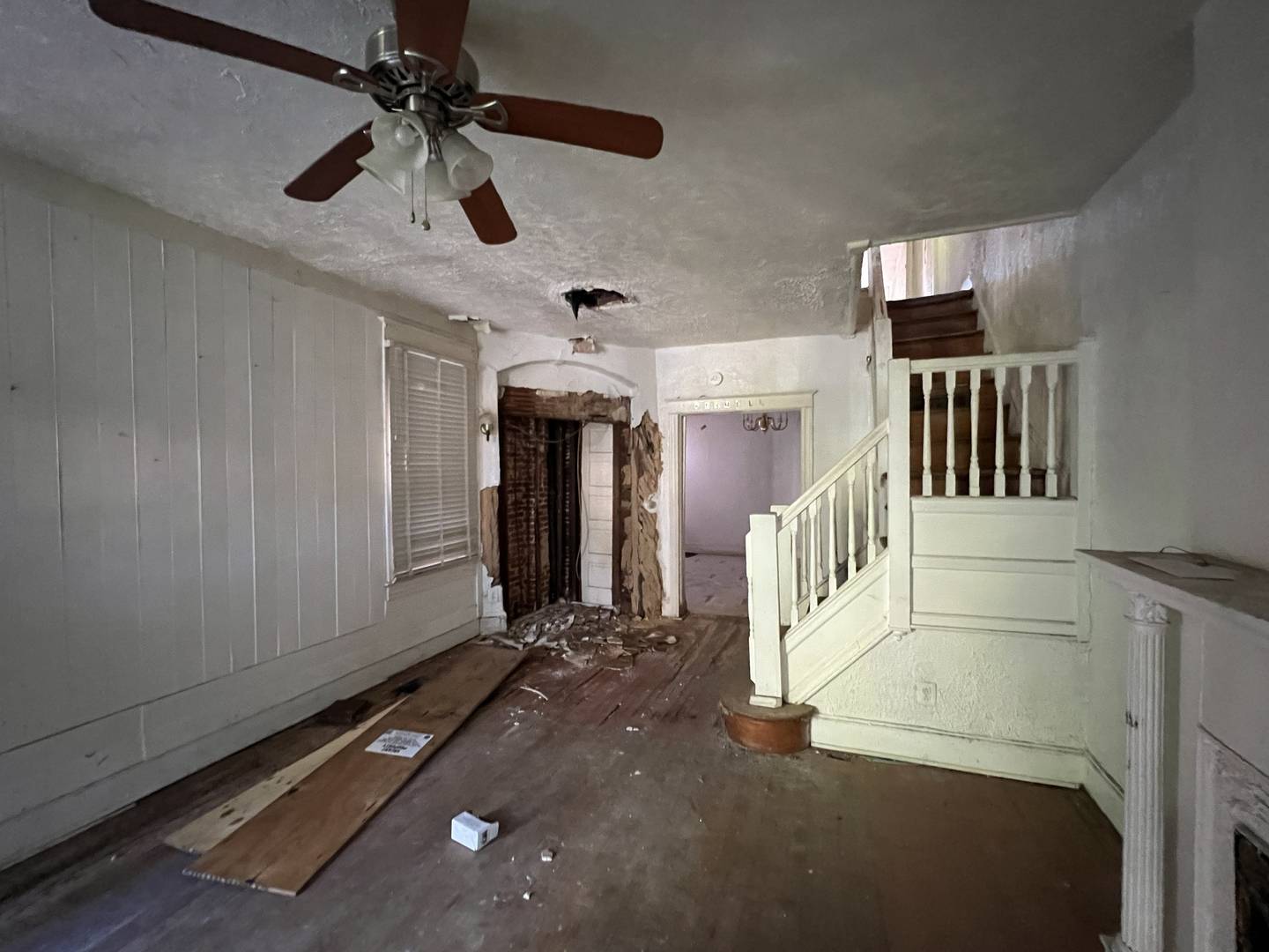 The interior of a West Baltimore home, located in the Rosemont neighborhood, bought by an ABC Capital investor. The locks were being changed by a man who said the home is going to tax auction.