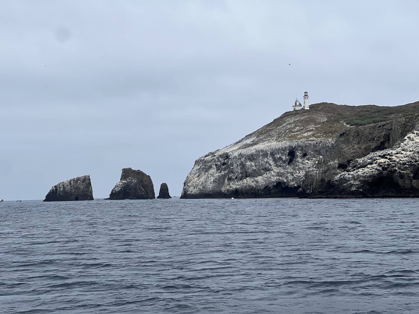 The lighthouse on Anacapa Island.