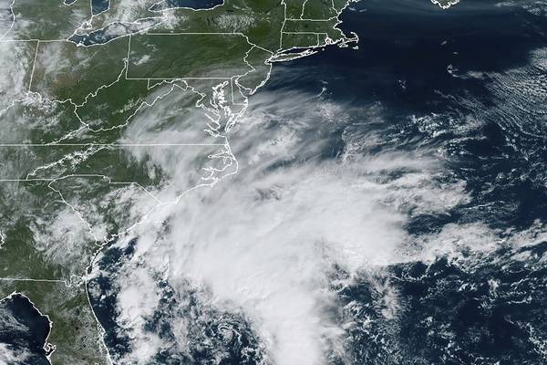 Tropical Storm Ophelia bringing rain, wind to Baltimore area