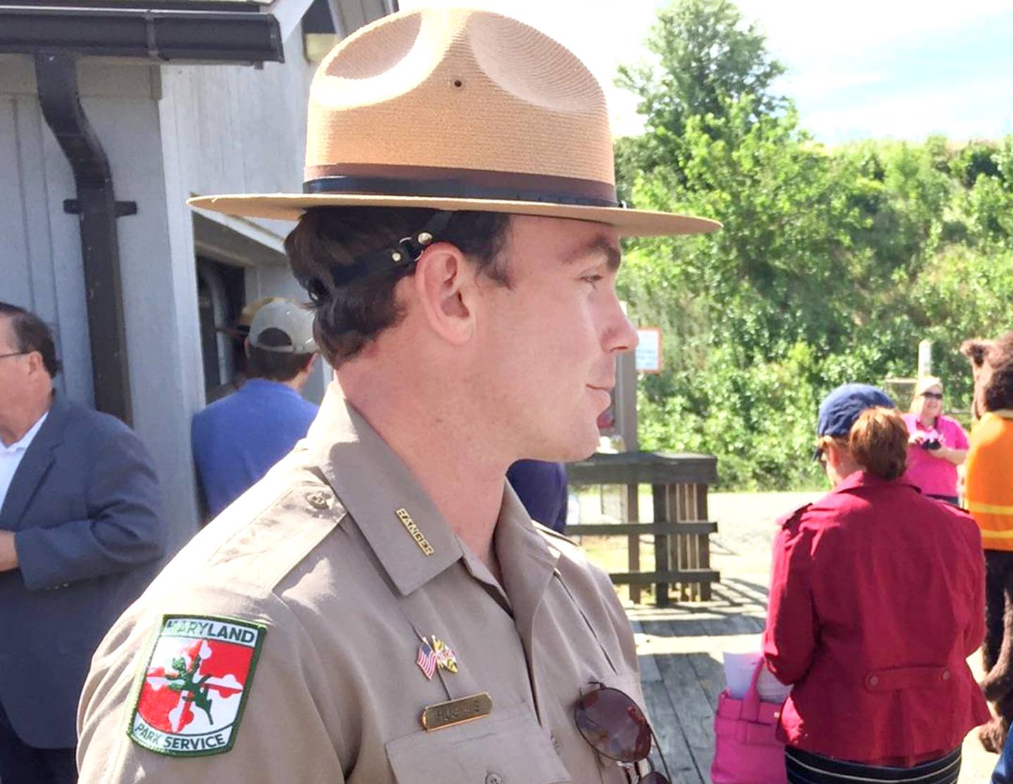 Dean Hughes, shown at a 2016 event, began working in the park system in 2009 and became assistant park manager at Gunpowder Falls State Park in 2015. He recently left the agency amid questions about his conduct.