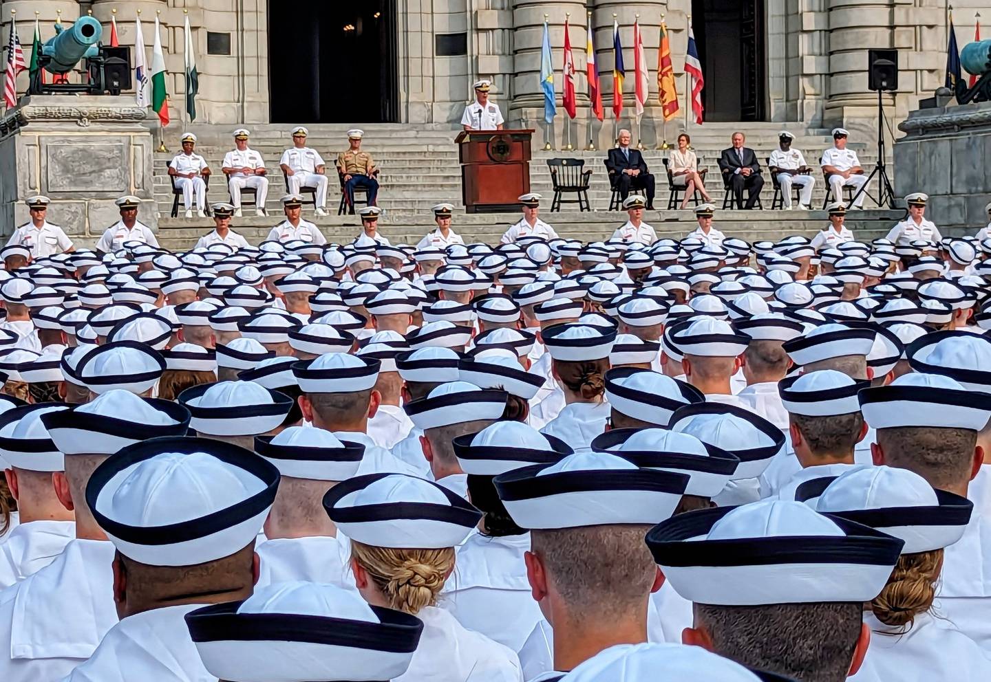 The Naval Academy Class of 2027, incoming plebes, take the oath of office on Thursday, June 29, 2023.