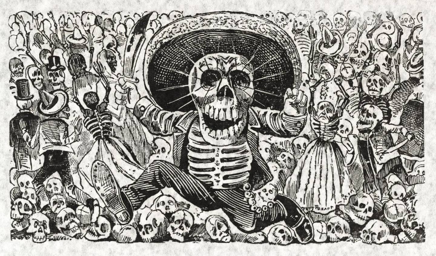 The skeletons come out of the closet in José Guadalupe Posada: Legendary Printmaker of Mexico at the Mitchell Gallery in Annapolis through Oct. 21.