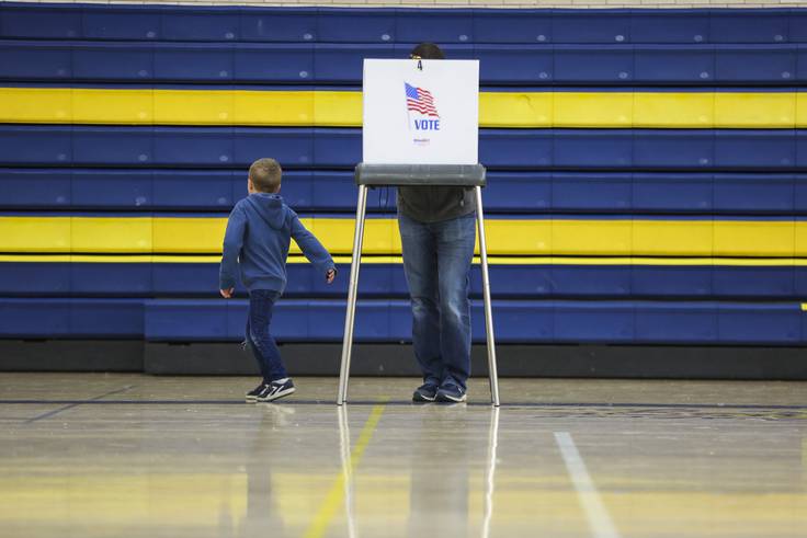 Community residents cast their ballots on Nov. 8, 2022 at Catonsville High School in Catonsville.
