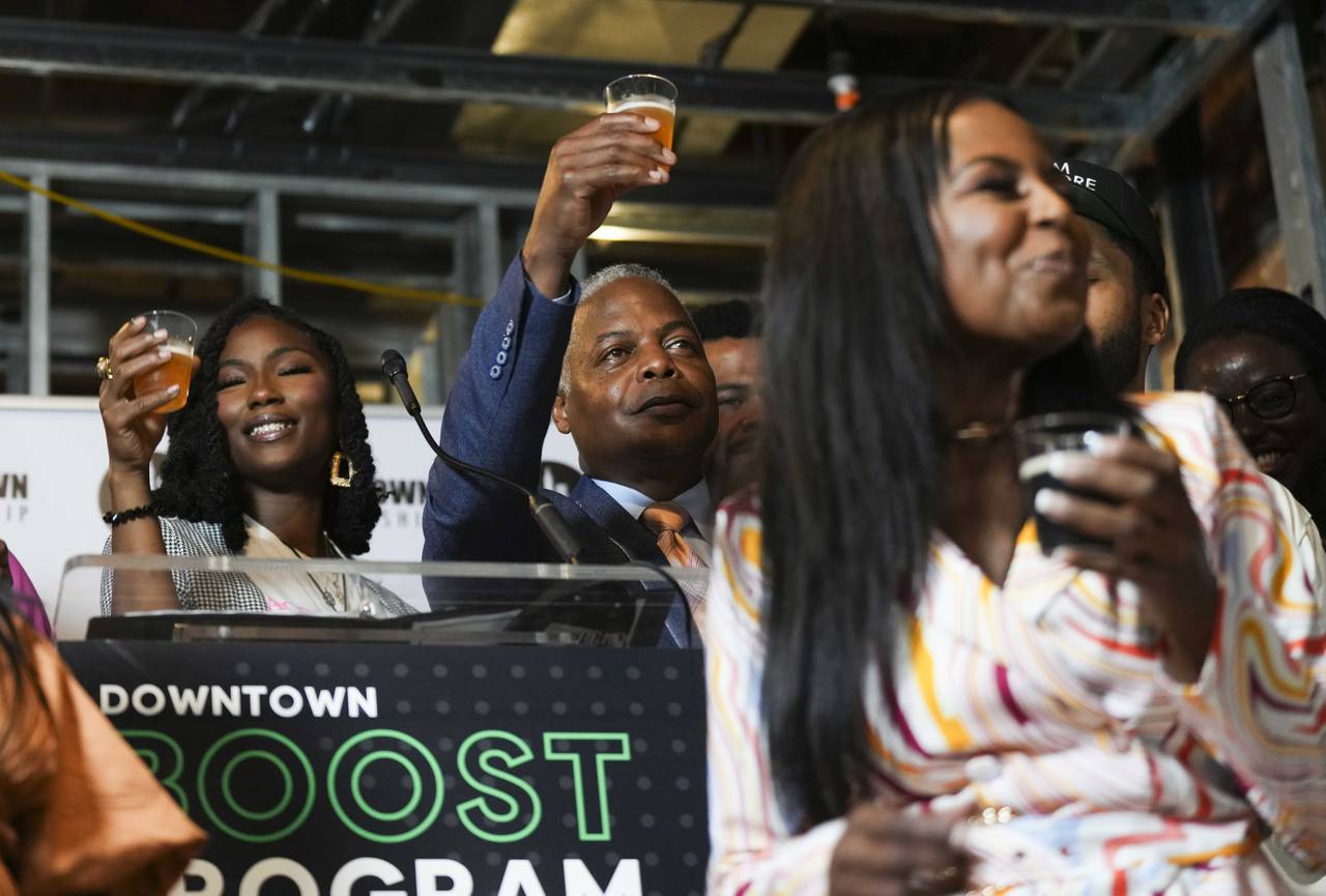 A celebration to announce and welcome the second cohort of Black Owned and Operated Storefront Tenancy (BOOST) businesses to Downtown and a preview of their retail spaces took place on July 13, 2023.