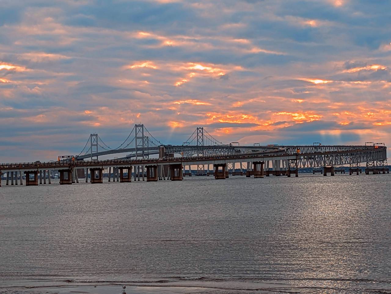 The Bay Bridge is arguably the most famous bridge in Maryland, crossing the Chesapeake between Annapolis and Kent Island.