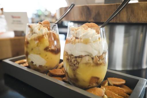 Banana pudding is one of CFG Bank Arena's featured desserts.
