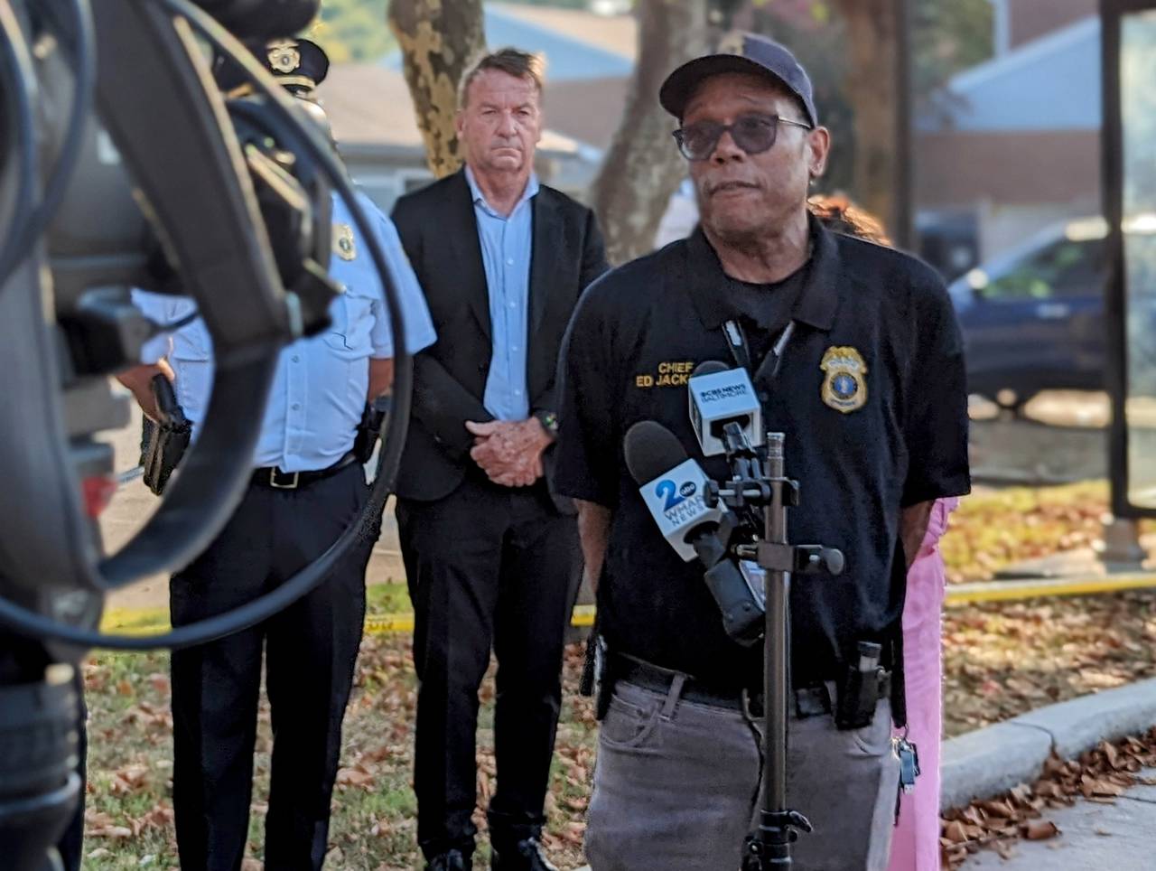 Annapolis Police Chief Ed Jackson talks about the investigation into the shooting death of Tre'on Makeup Hut, 18, of Glen Burnie in the Bywater neighborhood of Annapolis on Friday, Sept. 8.