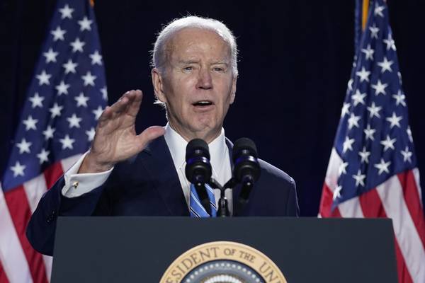 In Baltimore remarks, Biden urges House Dems to stick together