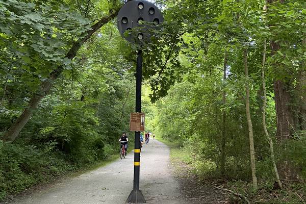 The Northern Central Railroad Trail is a converted railbed that covers 19.7 miles in Maryland.