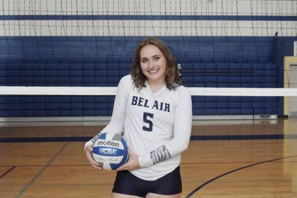 Former team manager Kendall Marx perseveres, earns a spot on Bel Air’s varsity volleyball team
