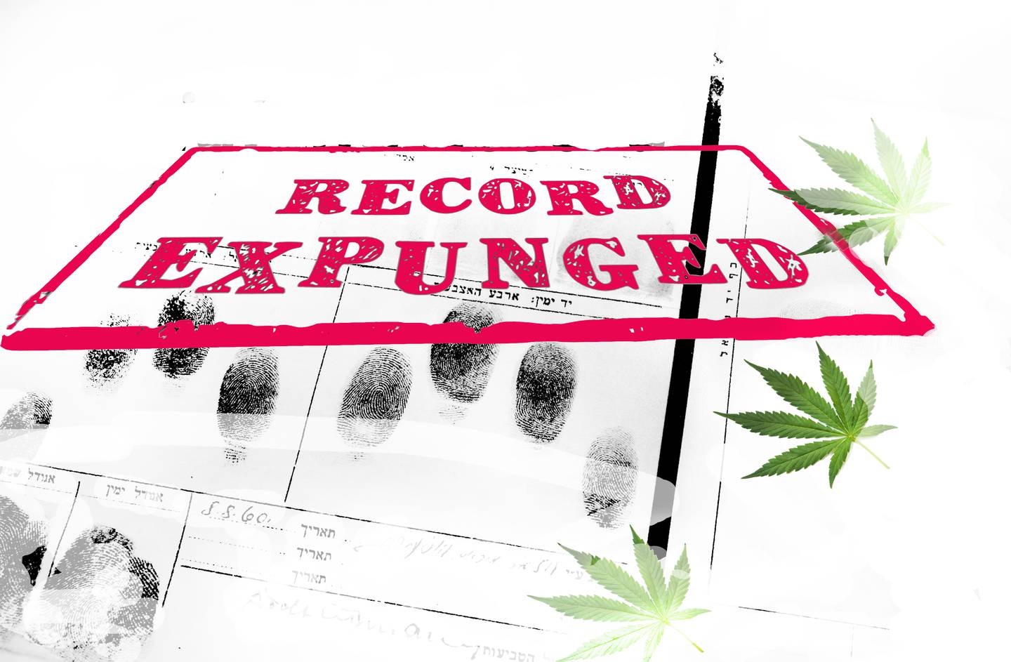 Photo illustration about what can people with marijuana charges on their records expect when it comes to the expungement provisions passed into law by Question 4.