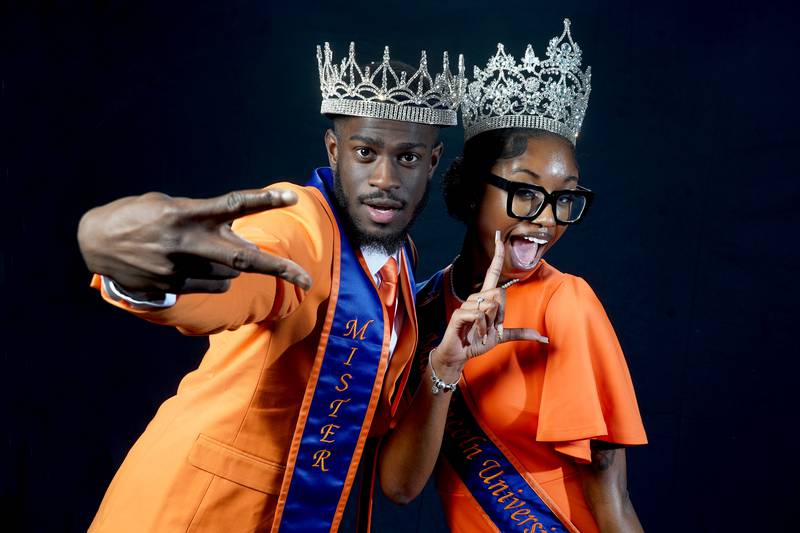 Solomon Harris and Katelyn Dwarica are proud to be Mister and Miss Lincoln University and represent the school at the CIAA tournament.