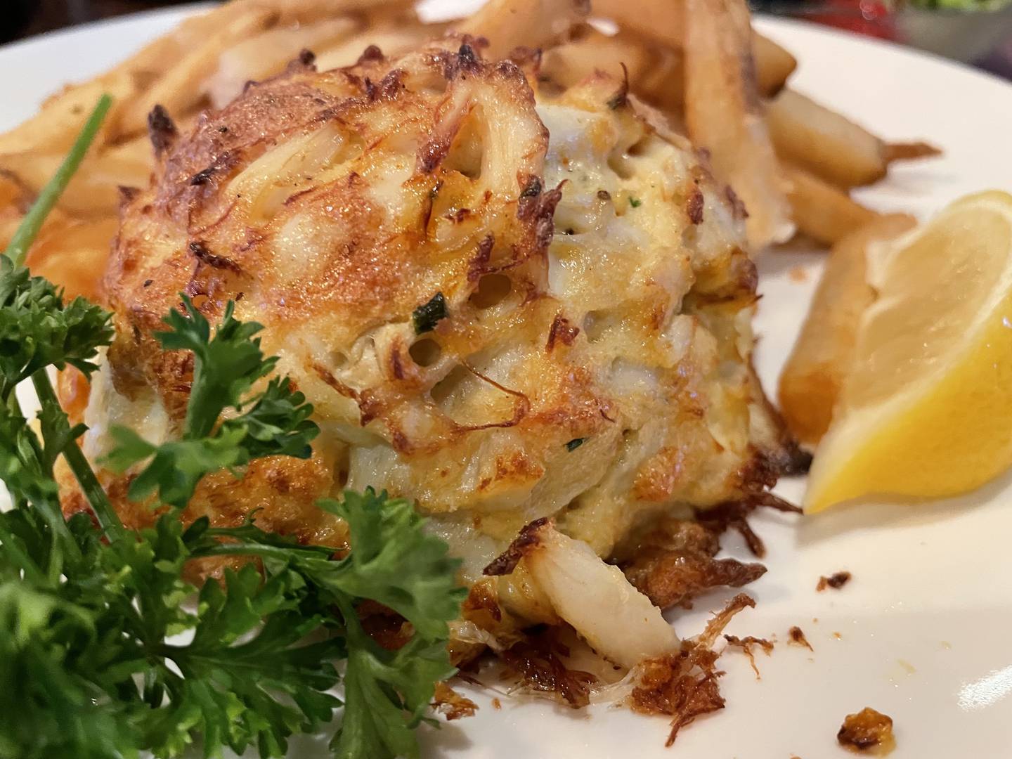 The crab cake made by Pappas Seafood Company is a favorite of media mogul Oprah Winfrey.