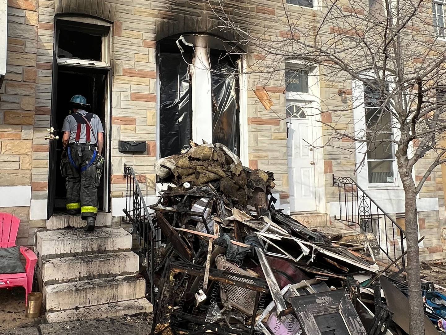 A 5-year-old boy died in a house fire in East Baltimore.