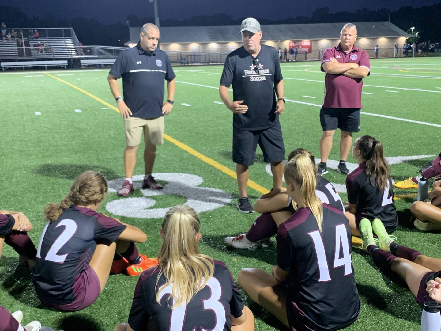 Broadneck girls soccer coach John Camm discusses lessons learned after his 5th-ranked Bruins played No. 2 Archbishop Spalding to a scoreless draw Tuesday night.