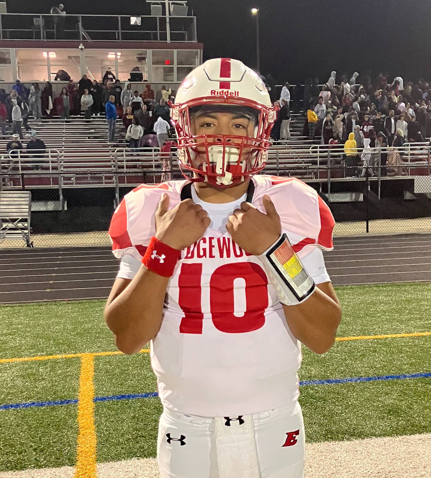 Edgewood quarterback Caesar Travers had another big game Friday, throwing for 203 yards and three touchdowns as the Rams defeated Harford Tech in an UCBAC Chesapeake football match in Harford County.