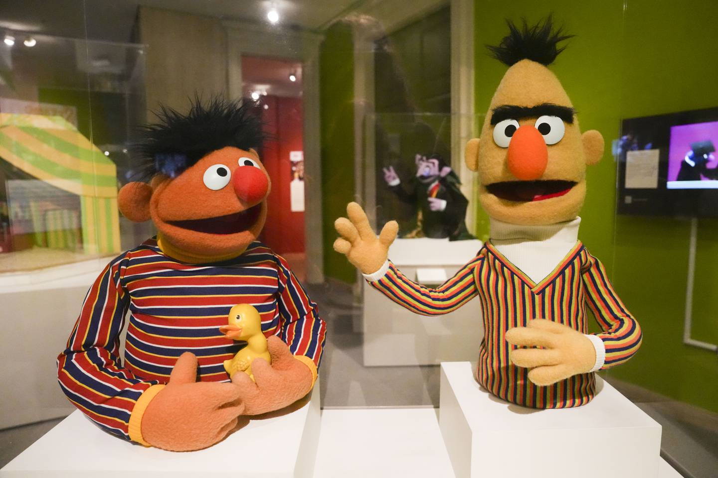 Bert and Ernie are two Muppet characters from Sesame Street,  originated by Frank Oz and Jim Henson.