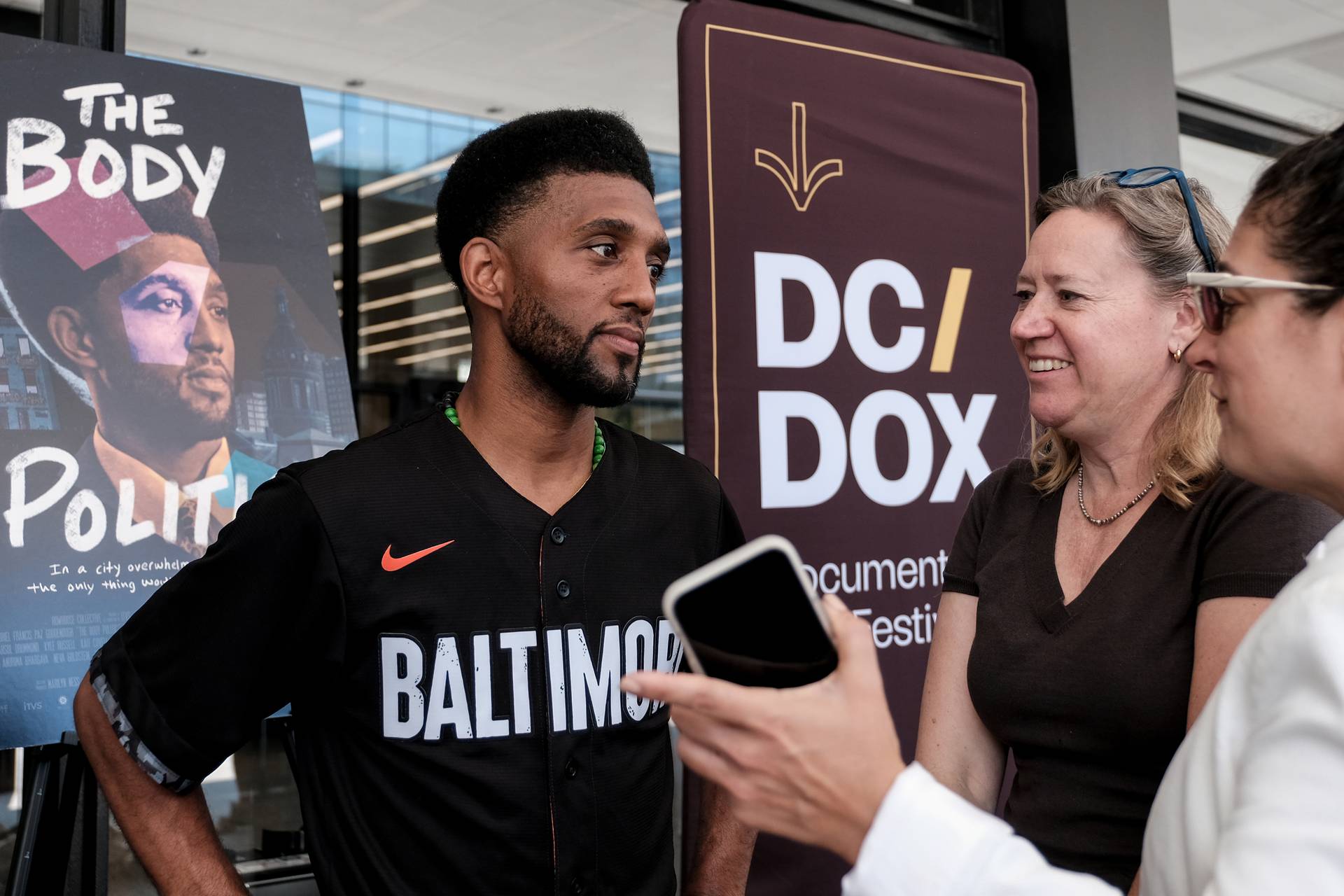 Baltimore Mayor Brandon Scott at the screening of his new documentary The Body Politic at the DC/DOX Film Festival 2023 on June 18, 2023 in Washington, D.C.  At 37, Scott is the youngest Mayor in the history of Baltimore.