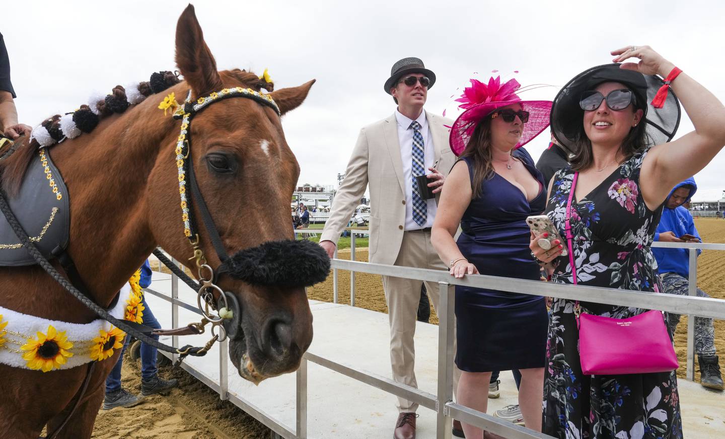 Scenes around Pimlico Race Course during the 148th running of the Preakness Stakes on May 20, 2023. (Kaitlin Newman/The Baltimore Banner)