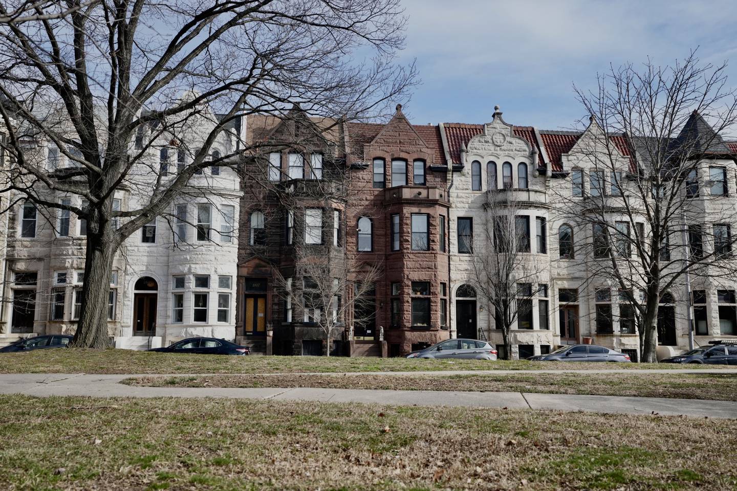 Historic homes on Eutaw Place in Bolton Hill.