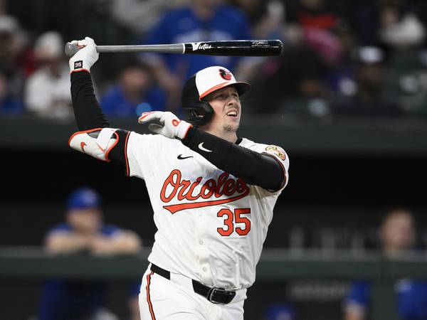 Adley Rutschman homers twice, but Orioles bats otherwise quiet in loss to Blue Jays
