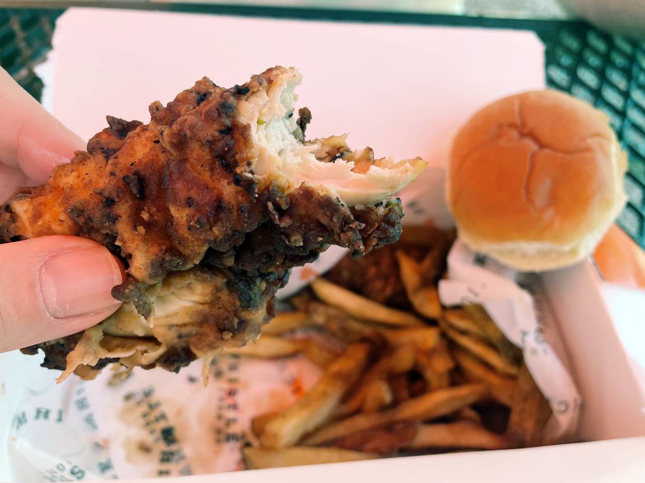 How did the Bmore chicken box at Camden Yards stack up against the version I tried during a media preview?
