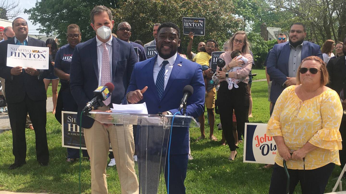 Sixth district County Council candidate Shafiyq Hinton announced endorsements from County Executive Johnny Olszewski and retiring Councilwoman Cathy Bevins in May.