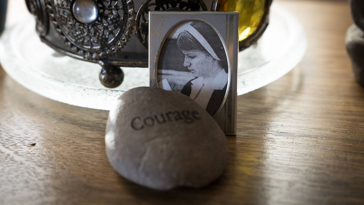 Objects inside of Jean Wehner's home. Wehner was one of the women whose story was prominently featured in the documentary series, 'The Keepers''